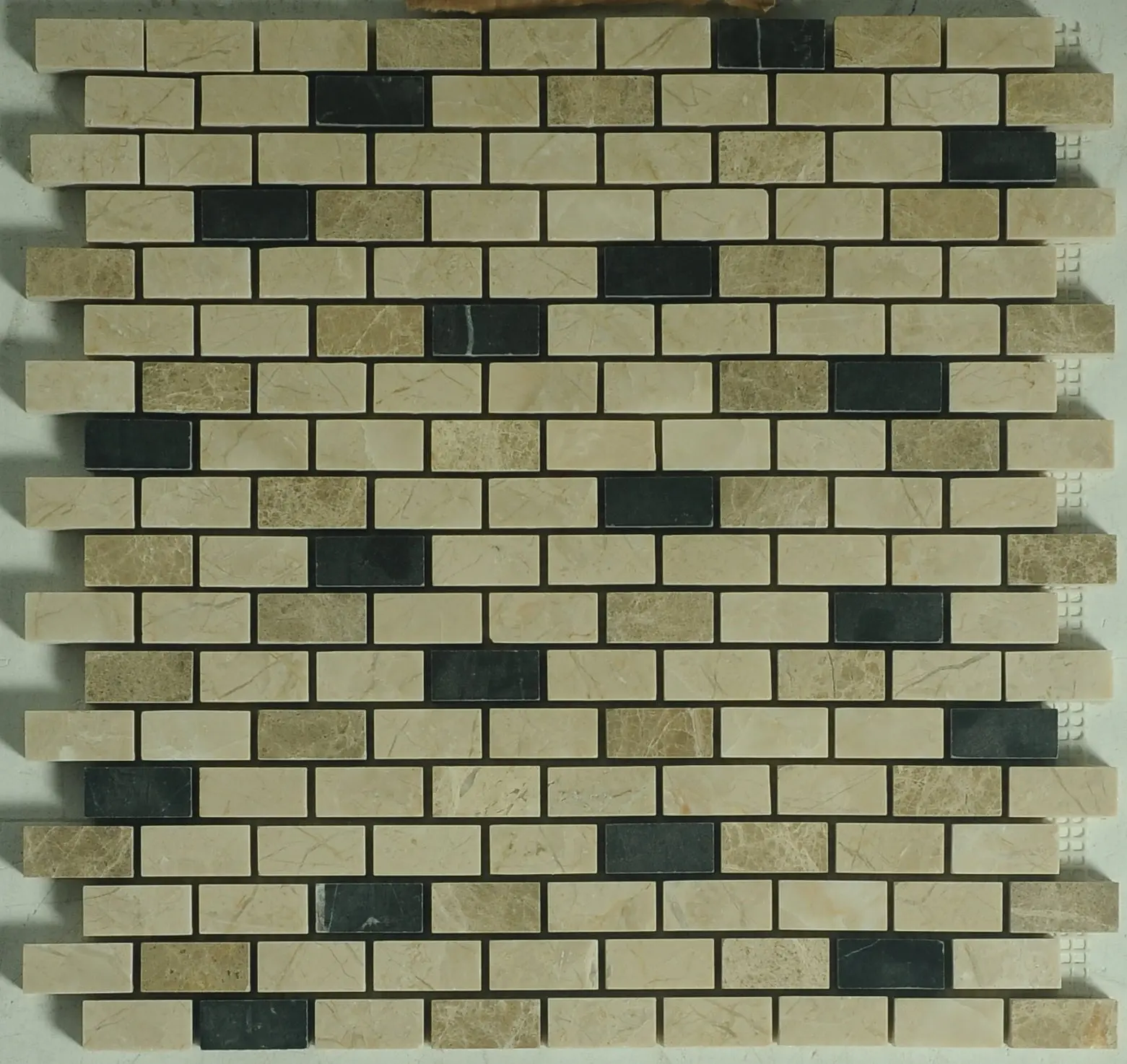 Compass Brick Mosaic Marble Honed Mosaic Tile