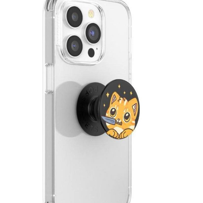 PopSockets PopGrip Checker Cell Phone Grip & Stand - Cowboy Kitty