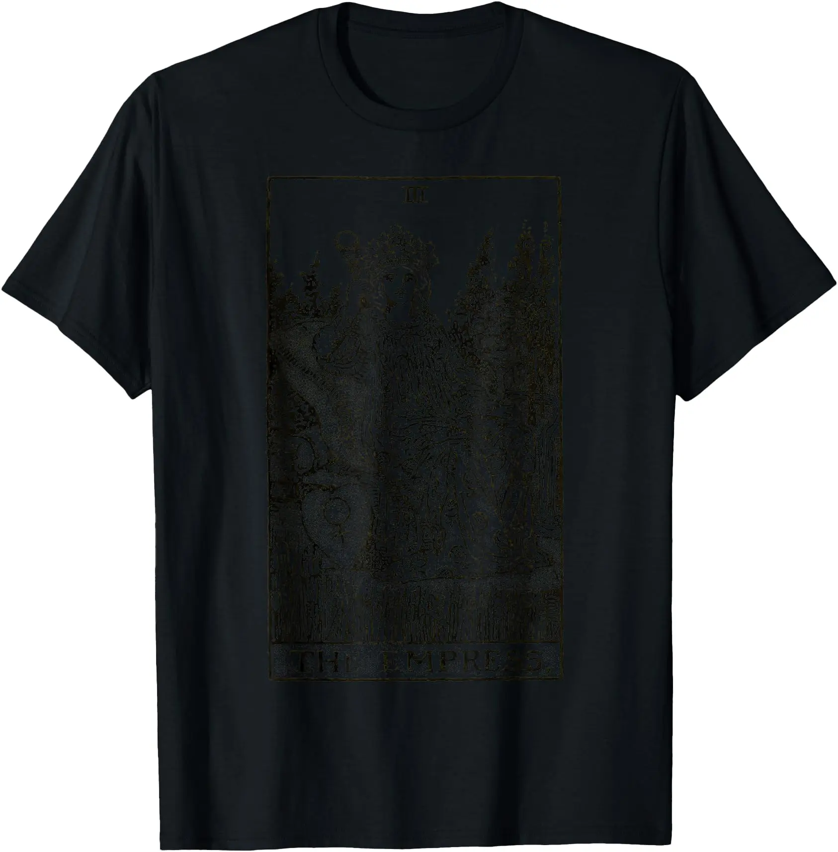 The Empress Tarot Card Vintage  Unisex T-Shirt Cotton Menswear Man Classic