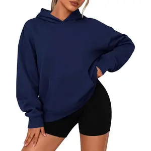 Womens Oversized Hoodies Fleece Sweatshirts Fall Fashion 2025 Long Sleeve Pullover Tops Y2k Winter Clothes