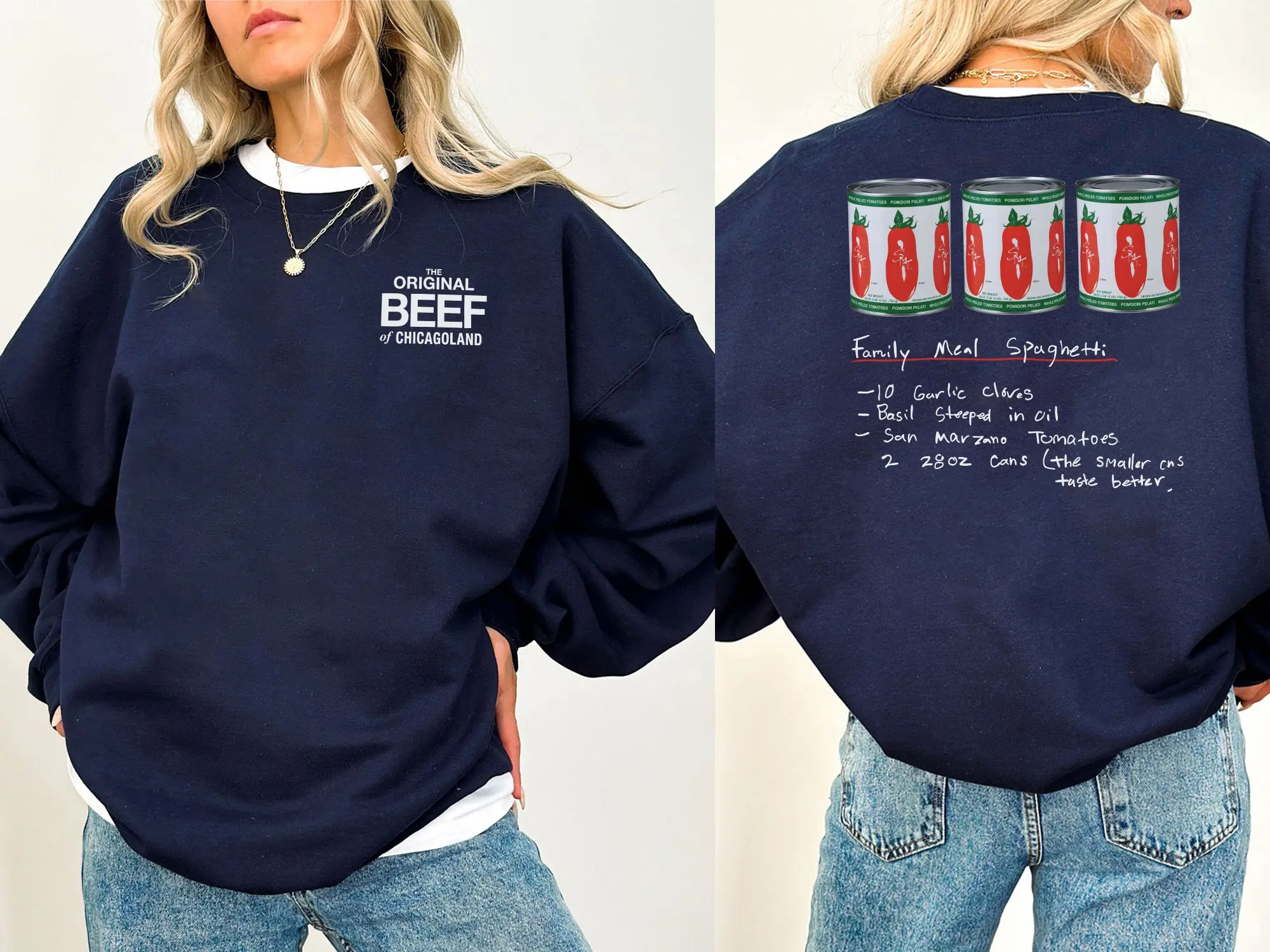 The Bear TV Show T-Shirt, Original Beef of Chicagoland Tee , Mikey’s Spaghetti Recipe , San Marzano Can,Carmy Merch, Chicago Fan Gift