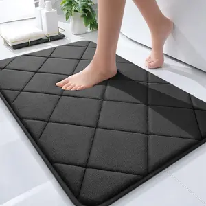 Memory Foam Bath Mat 30x20, Ultra Soft and Absorbent Bathroom Mat, Machine Washable Bathroom Rugs