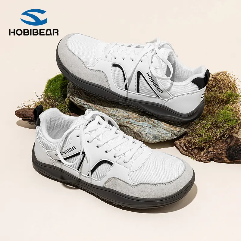HOBIBEAR Wide-Toe Shoes for Spring/Autumn | Lace-Up Casual Shoes for Men & Women | Light Hiking & Everyday Comfort, Walking Shoes, Trainer