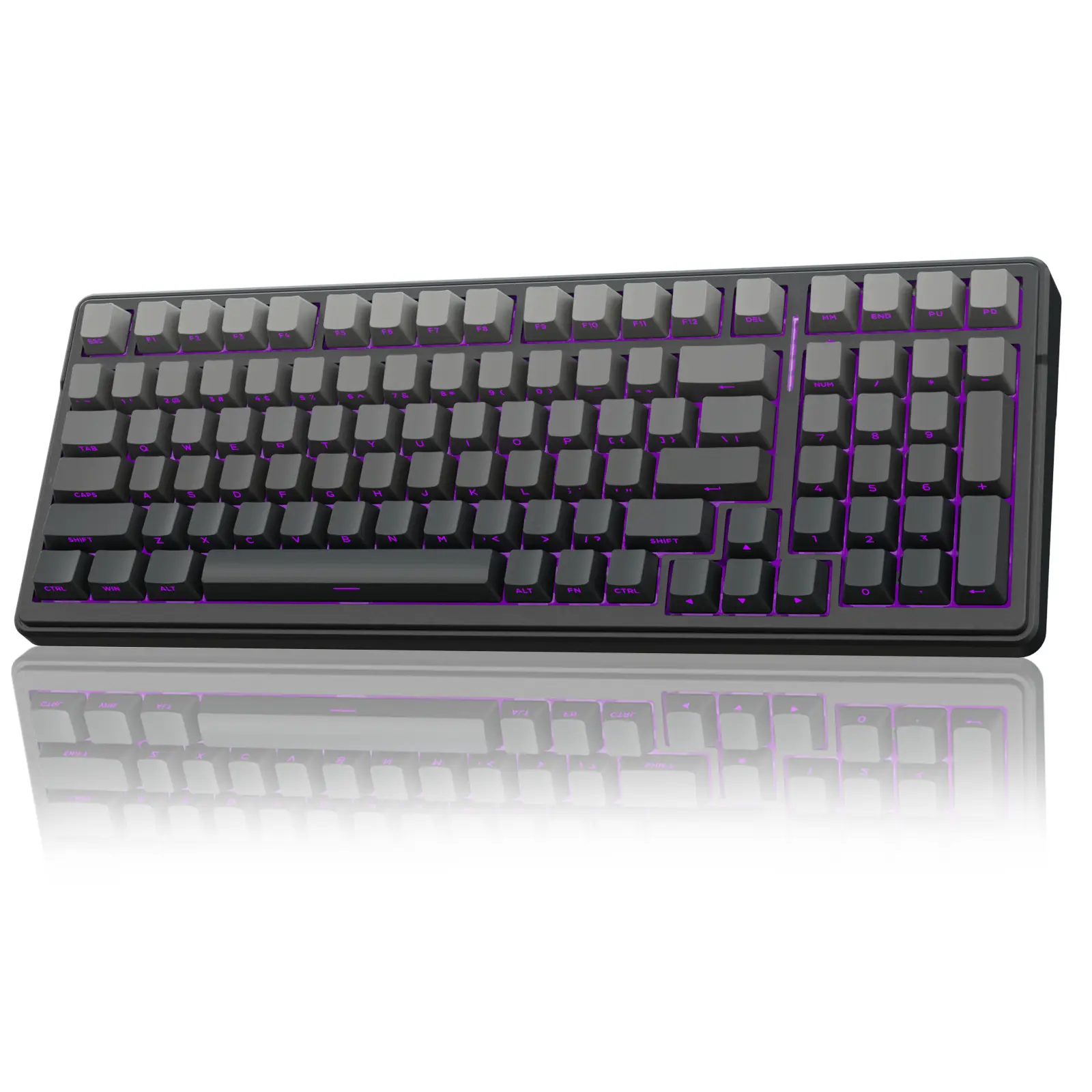AULA F99 Pro Wireless Mechanical Keyboard,Gasket Hot Swappable Custom Keyboard,RGB Backlit,Pre-lubed Linear Switches,Side Printed PBT Keycaps, Tri-Mod