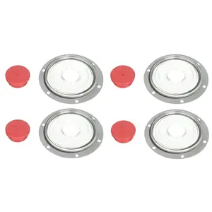 Semi Truck Hub Cap Window Kit 3-1/2″ Diameter | Replacement for Stemco 359-5995 | 4 Pack
