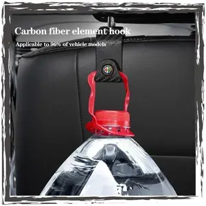 Hot-selling car hidden seat hook, carbon fiber seat back suitable for Alfa Romeo 159 147 156 166 Giulietta Giulia Mito Stelvio Brera Spider, Car Backseat Organizer