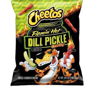 Flamin Hot Dill Pickle crunchy- Hot cheetos Flavor Foods