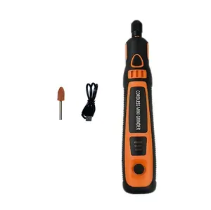 Three-speed mini electric abrasive drill, 700mAh 3.7V rechargeable rotary tool, speed 5000-15000RPM, suitable for polishing, cut