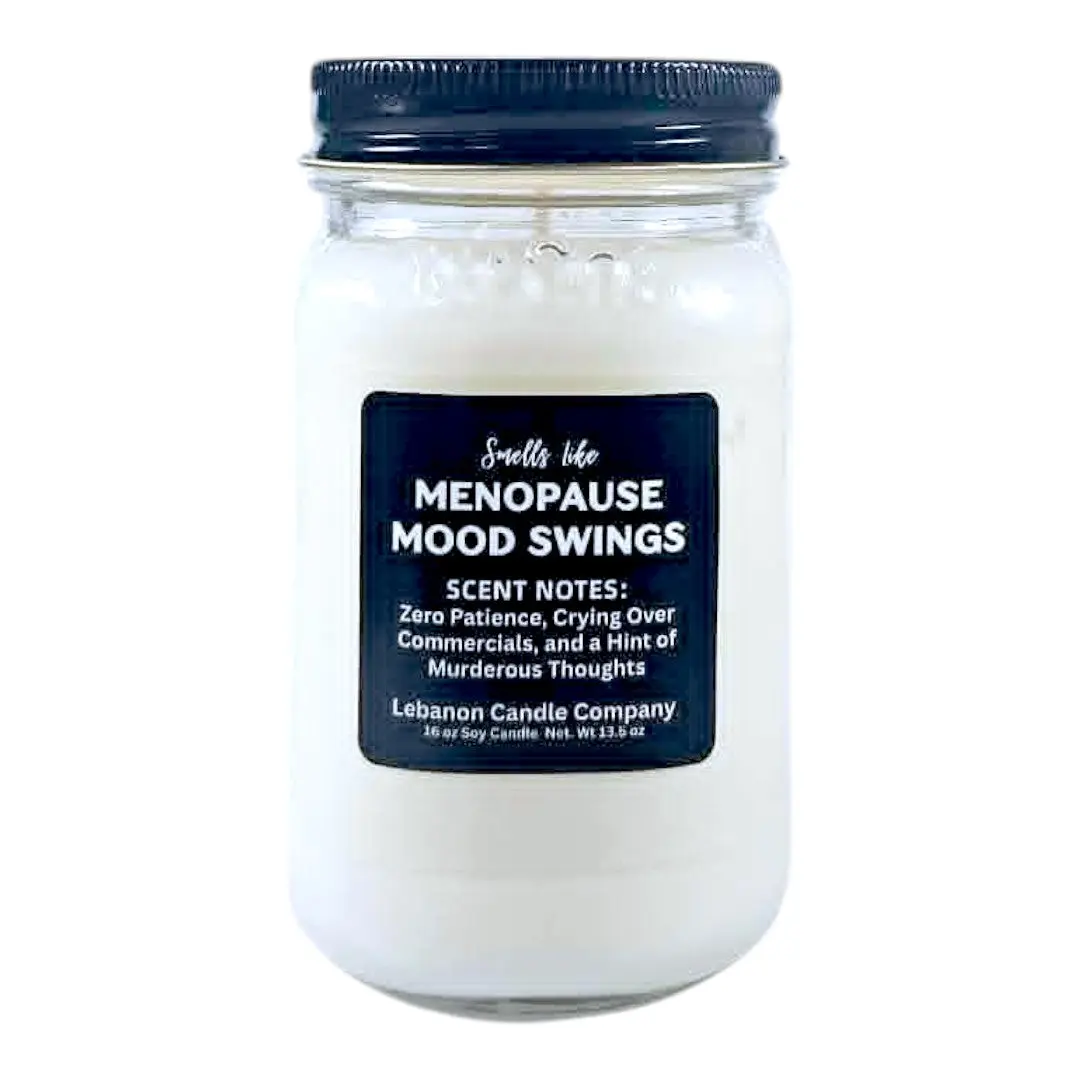 Menopause Mood Swings Funny Candle