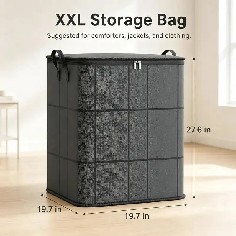 180L Large Capacity Car Trunk Storage Bag, Heavy Duty Reinforced Stitching, Waterproof Dust Moisture Proof Organizer, Double Zipper Wear Resistant Storage Sack For Vehicle Camping Road Trip Bedroom Dorm 2026 New