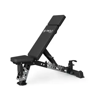 Adjustable FID Bench with Separate Seat, Back, and Headrest Adjustments for Targeted Muscle Training – Easy Upright Storage, Rear Wheels for Mobility, Quick Ladder Adjustment, and Durable 3x3" 14-Gauge Steel Construction for Stability Home Gym Equipment