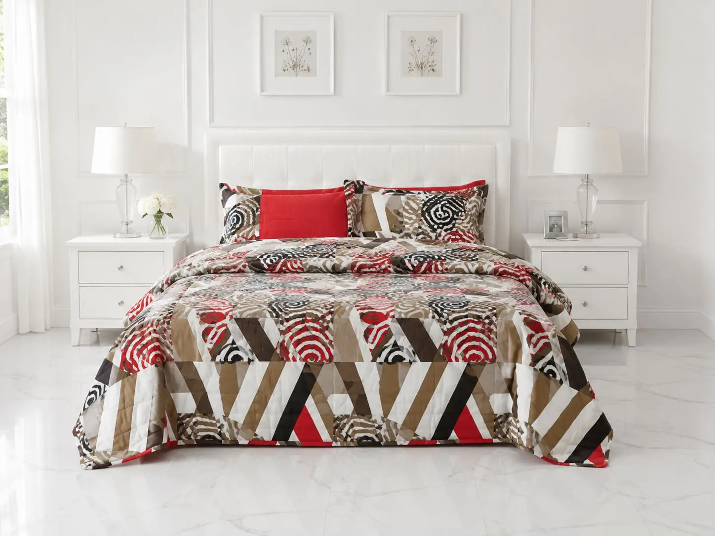 6 Piece King Floral Sheet Set – Hotel Bamboo Collection