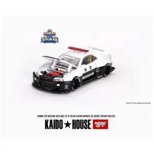 Kaido House x Mini GT 1:64 Nissan Skyline GT-R R34 Kaido Works (V2 AERO) Police