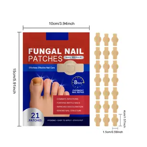 Fungal Nail Patches, 21pcs/box Nail Health Care Patches, Nail Fungus Care Patches, Suitable for Solving Fungal Nails and Other Nail Problems, Nail Supplies, Daily Care Nails Kit Set Manicure Comfort