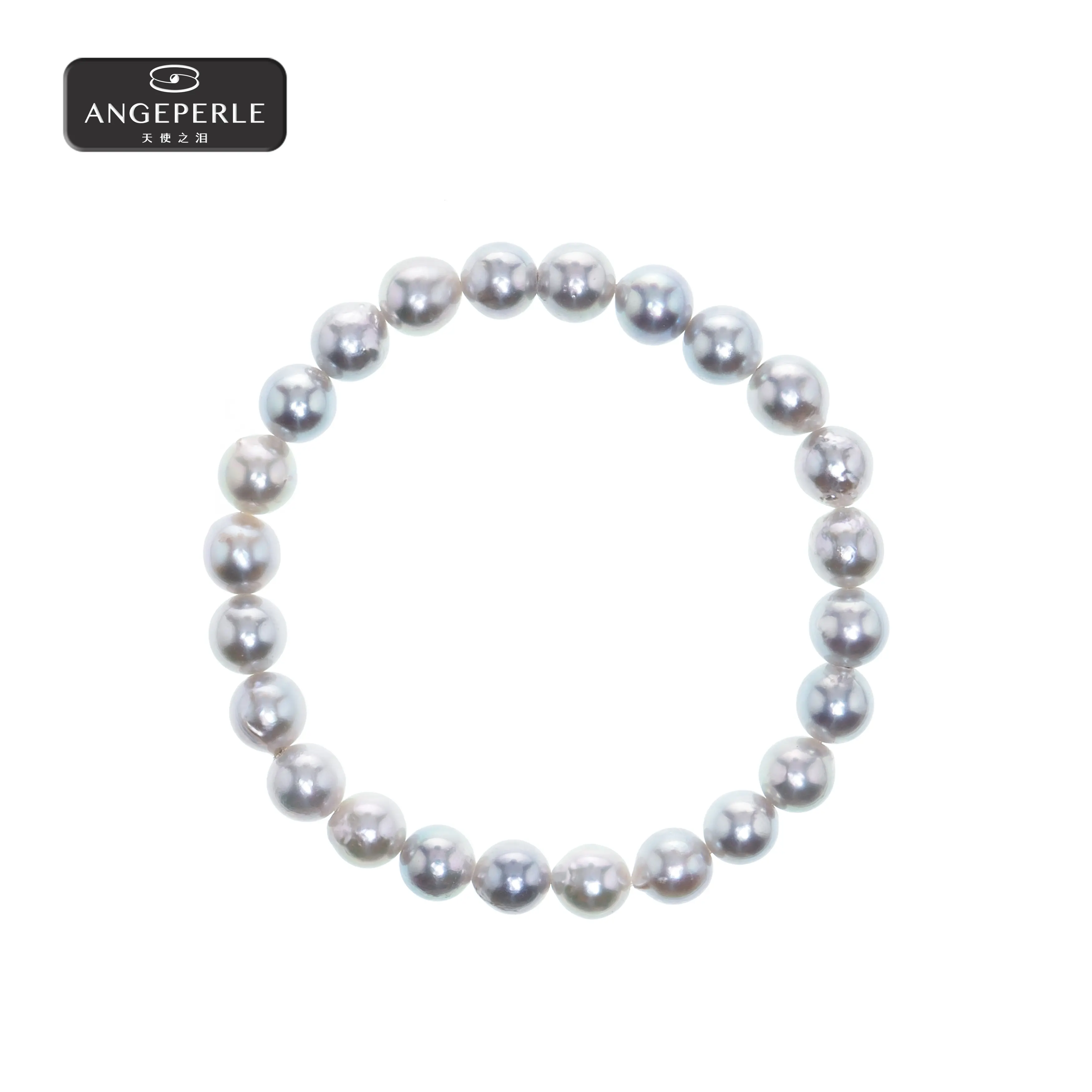 ANGEPERLE Akoya "madama" Saltwater Pearl Bracelet 7-8mm TSGY07M