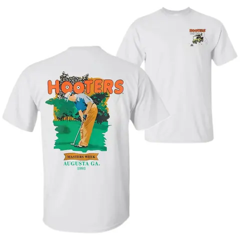 1993 Hooters Club Week Vintage Unisex Round-Raglan Sleeve Cotton Tshirt - Bold Full-Color Golf Cart Graphic, Vintage Graphics, Fashion Fit, Golf Apparel, Casual Summer Top, Standard Sizes