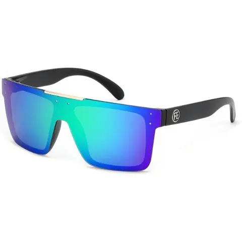 FEISEDY UV400 Polarized Oversized Classic Square Sportive Sunglasses B2990 - Plastic-Metal Frame, Glare Reduction, Sun Protection, Eye Dryness Prevention, 143mm Temple Length, 151mm Frame Width, Women's All-Season Outdoor Sports Eyewear