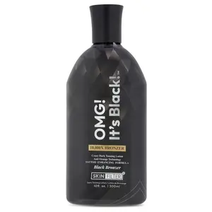 OMG! It’s Black! Dark Tanner – 10,000X Extreme Dark Tanning Lotion for Women and Men – Anti-Orange Ultra Dark Tanning with Tattoo Protection – Skin-Friendly Formula