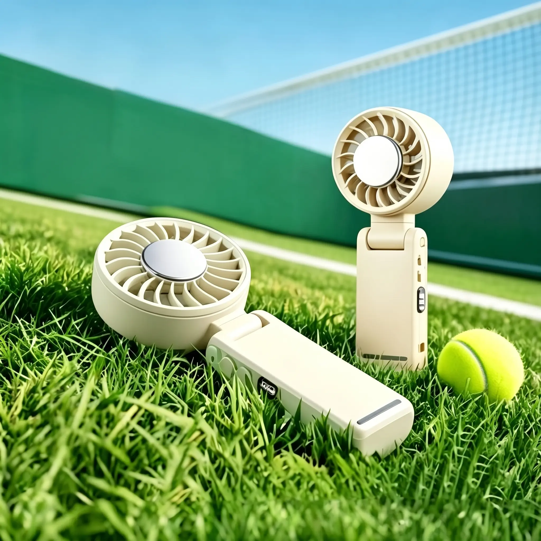 Portable Handheld Ice Cooling Fan, USB rechargeable fan, 100-speed wind settings, mini electric fan, lash fan, small personal fan, perfect for stylish girls, kids, women, men, office, outdoor travel, camping, and more