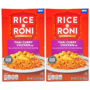Rice-A-Roni Thai Curry Chicken Rice & Pasta Mix 5.5 Oz 2 Pack | Quick Easy Side Dish