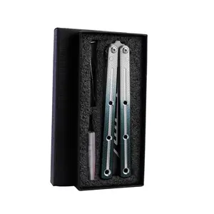 1set Aluminum Alloy Outdoor Skill Learning Trainer Tool, Non-Sharp Stainless Steel Blade Hand Tool for Practice