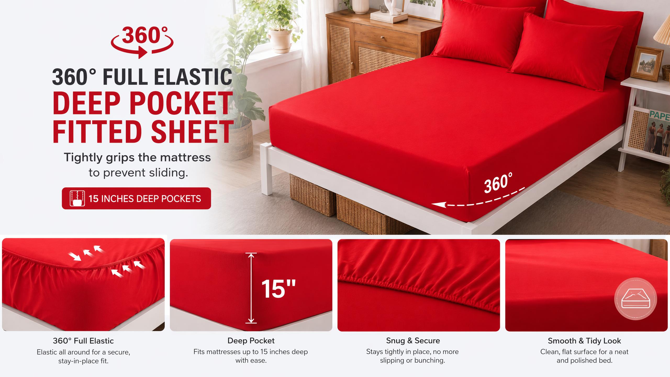 Cosybay 4/6pcs Sheets Set - Halloween Bed Sheets Set - Luxury Top Sheet Set (Twin & Twin xl & Full & Queen & King Size)- 1660TC Ultra Soft Sheet & Pillowcase Sets - 15" Deep Pockets, Fit for all mattress - Unmatched Comfort,#TikTokShopBackToSchool