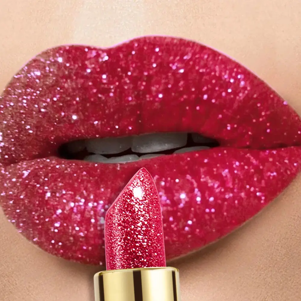 Huasurv Radiant Hydrating Lip Balm, Glossy Balm Finish, Shimmering Rose Lipstick for Parties and Cosplay, Moisturizing and Volumizing Formula, Lip Volumizer, Lipgloss, Glow Gloss, Lip Product