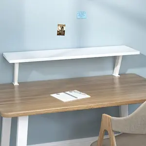 Floating Desktop Bookshelf — No-Drill, No-Installation Design — Tiered Desktop Organizer — Multifunctional Elevated Storage Rack for Children and Students