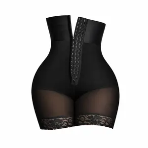 FitnFem High Waist BBL Girdle Shorts Shapewear for Women Hip Lift Compression Body Seamless Shaper Tummy Control Butt Lifting Sculpting Workout Pants Fajas Colombianas Nylon Fabric Womenswear Everyday