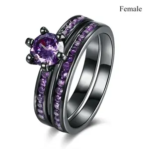 Lovers Purple Ring - suitable for daily wear, as a gift on festivals, for your lover or friends - suitable for daily wear, as a gift on festivals, for your lover or friends