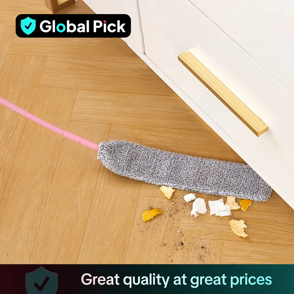 Long Handle Cleaning Broom, 1 Count Crevice Dust Cleaning Brush, Household Dust Sweeping Mop Cleaning Tool for Bedside, Sofa, Couch, Carpet, Home Care
