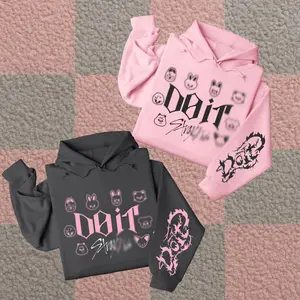 Do It 8th Anniversary SKZ Fan Hoodie Pink Kpop Fan Merch SKZ Apparel Gildan 5000 100% Cotton Classic Fit Unisex Heavy Blend Sweatshirt & Hoodie