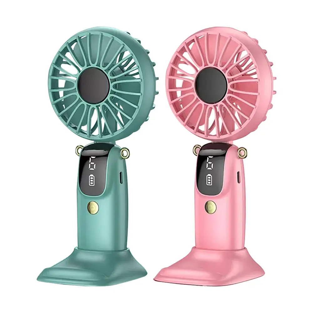2025 Portable Mini Fan Hands Free Neck Fan, Desk Fan with Phone Stand & Ultra Light Handheld Fan for Work, Gym, and Travel portable handheld turbo