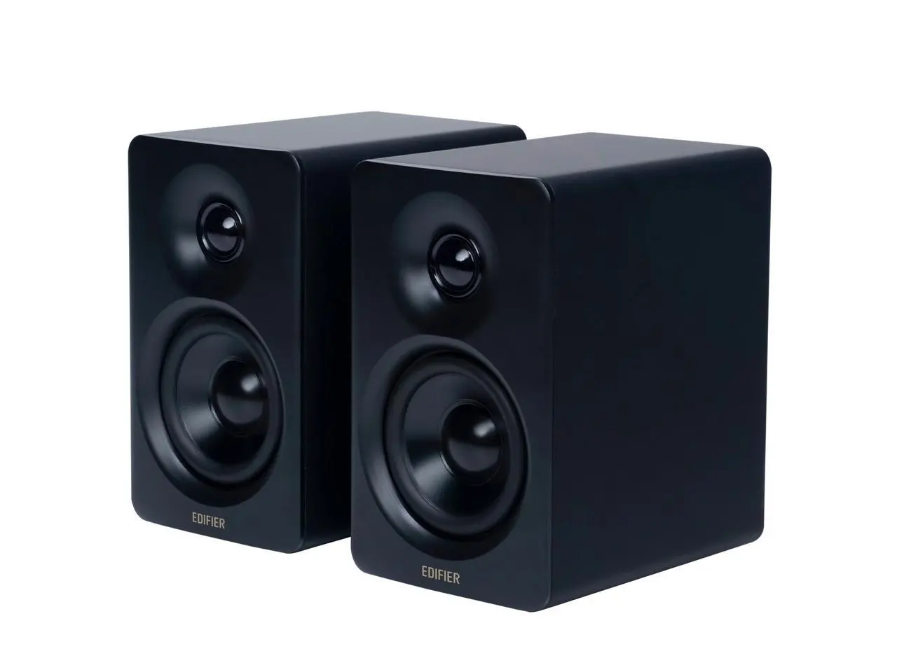 Edifier Bookshelf Speakers, 66W RMS Desktop Speakers, Hi-Res Audio & Hi-Res Wireless Audio Computer Speakers, Bluetooth V5.3 Speakers with USB-C AUX Input and Stands  Black
