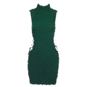 Kinley Green Sleeveless Dress for Women - Casual Style - Womenswear