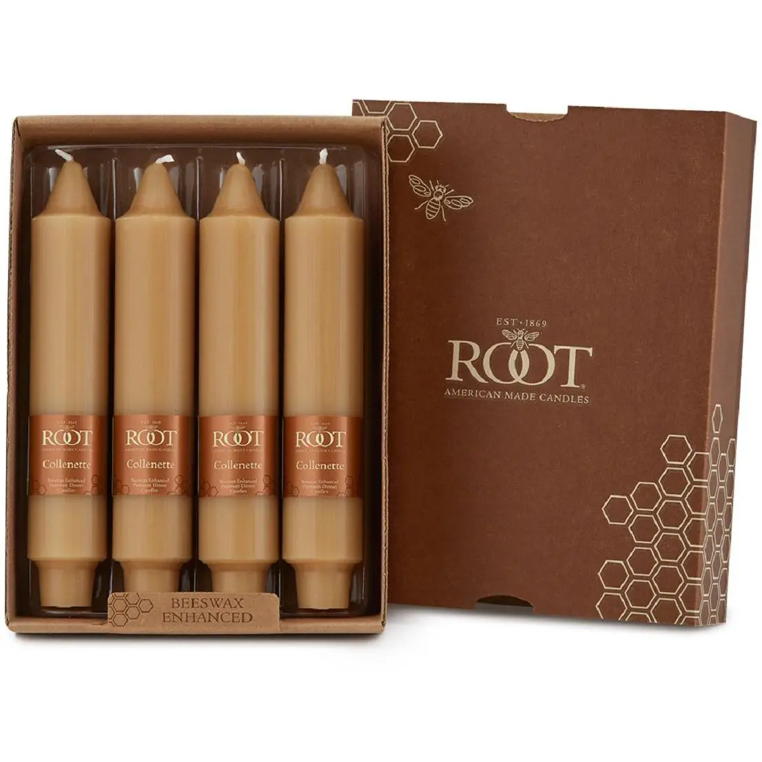 ROOT 7 In Smooth Collenette Taper Candles