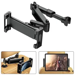 360° Car Back Seat Headrest Mount Tablet Holder for iPad Samsung 5.5-10.2" Secure Fit for Tablets Phones Stylish & Practical Car Interior Upgrade