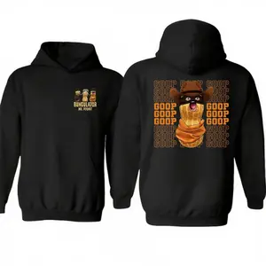 Unisex Pullover Tee, Burnt Peanut Goop Meme Graphic, Two Sides Hoodie, Game Lovers Gift, Bungulator Team