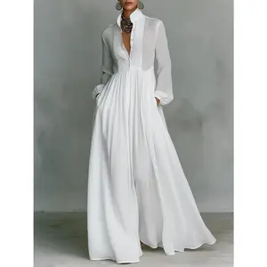 Spring 2026 New Arrival |   Classy Long Dress with Flowy Skirt for Women outdoorfun