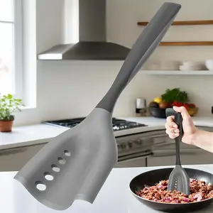 Tiktokshopmothersday  2026 Upgraded Dual-Head Silicone Cooking Spoon — Safe, BPA-Free Matte Silicone, Scratch-Resistant Head for Stirring, Scraping, and Scooping — Essential Kitchen Tool