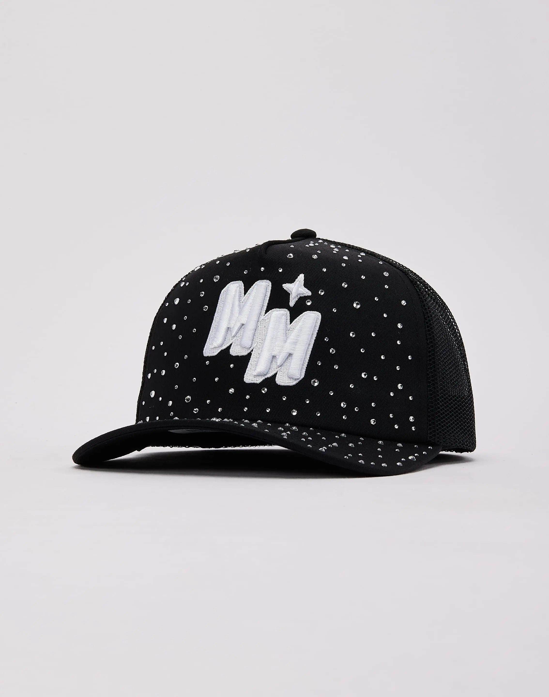 Mens Mr. Mushies Onyx Crystal Trucker Hat