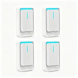 Plug In Air Ionizers - Negative Ion Technology Air Purifier - Quiet Operation Air Freshener for Home, Bedroom, Office, Garage Room - Portable Air Purifiers Odor,Pets Smell - Air Cleaner White (4 Pack） gift fathersdaygift