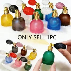 Colorful High-End Mini Aerosol Perfume Bottle, Round Shape, Small Capacity, Portable, Reusable Spray Head Design, Practical