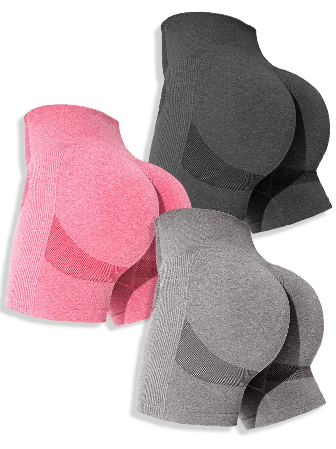 Women's Solid High Waist Sports Shorts, Tummy Control Biker Shorts, Yoga Short Leggings, Workout Shorts, Summer Gym Clothes, Summer Outfits 2024, Ladi