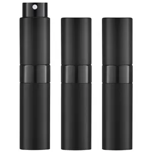 LMMAKE 3Pcs 8ml Premium Aluminium Refillable Perfume Atomizer Sets, Ultra-Fine Mist Spray Nozzle, Twist-Lock Mechanism, Travel Refillable Bottle for Luxury Fragrance, Essential Oils, Sets Refillable Bottle Fragrance
