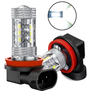 H11 LED Fog Bulbs, Super Bright H8 H11 LED Fog Lights 6500K Cool White, Plug and Play, Replacement Lights for Cars Trucks SUV, Pack of 2