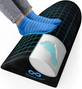 Foot Rest for Under Desk at Work - Memory Foam Office Foot Stool & Under Desk Footrest Leg Elevation Pillow for Gaming & Home Office, Supports Posture Foot Rest for Under Desk at Work - Memory Foam Office Foot Stool & Under Desk Footrest Leg Elevation Pillow for Gaming & Home Office, Supports Posture