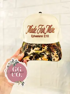 Made For More Embroidered Hat
