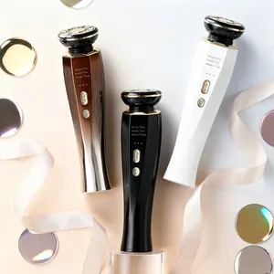 Microcurrent facial equipment for skin regeneration, 3-in-1 massager with facial and neck red light therapy, effective anti-aging treatment, reduce wrinkles and swelling