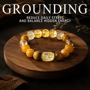 LUMAWU Pixiu Wealth Five-Elements Earth Bracelet | Abundance Reminder & Grounding Crystal